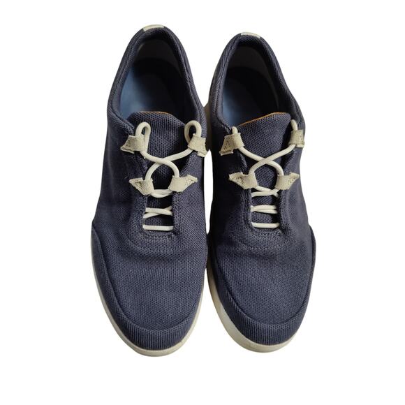 Timberland Men's Sz 11.5 Truecloud Knit Navy Blue Sneakers Lace Up - Picture 4 of 10